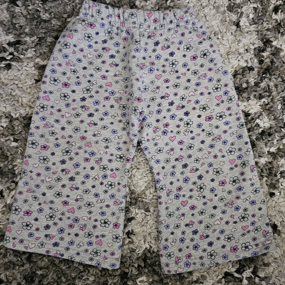 Girls Hanes Premium Sweat Pants Bottoms Size 24 Months